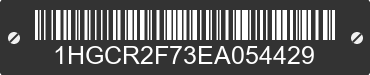 2014 HONDA Accord 1HGCR2F73EA054429 VIN decoded