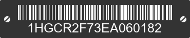 2014 HONDA Accord 1HGCR2F73EA060182 VIN decoded