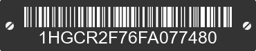 2015 HONDA Accord 1HGCR2F76FA077480 VIN decoded