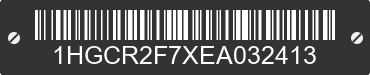 2014 HONDA Accord 1HGCR2F7XEA032413 VIN decoded