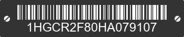 2017 HONDA Accord 1HGCR2F80HA079107 VIN decoded