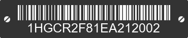 2014 HONDA Accord 1HGCR2F81EA212002 VIN decoded