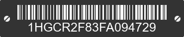 2015 HONDA Accord 1HGCR2F83FA094729 VIN decoded