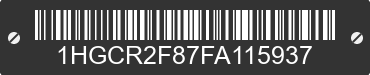 2015 HONDA Accord 1HGCR2F87FA115937 VIN decoded