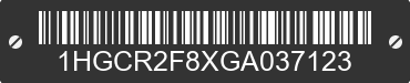 2016 HONDA Accord 1HGCR2F8XGA037123 VIN decoded
