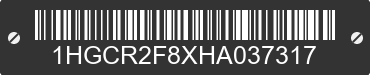 2017 HONDA Accord 1HGCR2F8XHA037317 VIN decoded