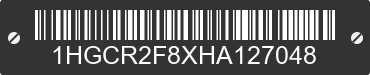 2017 HONDA Accord 1HGCR2F8XHA127048 VIN decoded