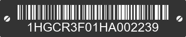 2017 HONDA Accord 1HGCR3F01HA002239 VIN decoded