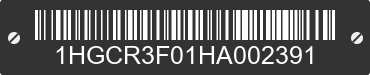 2017 HONDA Accord 1HGCR3F01HA002391 VIN decoded