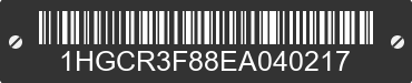 2014 HONDA Accord 1HGCR3F88EA040217 VIN decoded