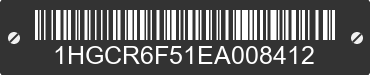 2014 HONDA Accord 1HGCR6F51EA008412 VIN decoded