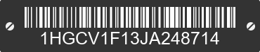 2018 HONDA Accord 1HGCV1F13JA248714 VIN decoded