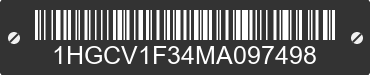 2021 HONDA Accord 1HGCV1F34MA097498 VIN decoded