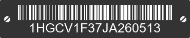 2018 HONDA Accord 1HGCV1F37JA260513 VIN decoded