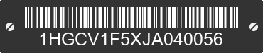 2018 HONDA Accord 1HGCV1F5XJA040056 VIN decoded