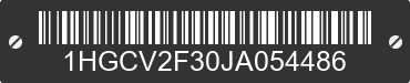 2018 HONDA Accord 1HGCV2F30JA054486 VIN decoded