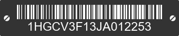 2018 HONDA Accord 1HGCV3F13JA012253 VIN decoded