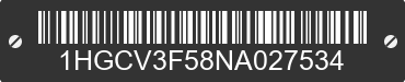 2022 HONDA Accord 1HGCV3F58NA027534 VIN decoded
