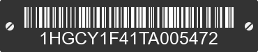 2026 HONDA Accord 1HGCY1F41TA005472 VIN decoded