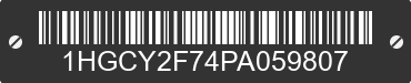 2023 HONDA Accord 1HGCY2F74PA059807 VIN decoded