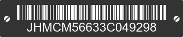 2003 HONDA Accord JHMCM56633C049298 VIN decoded