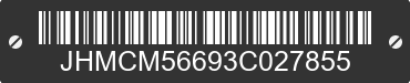 2003 HONDA Accord JHMCM56693C027855 VIN decoded