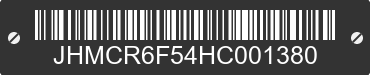 2017 HONDA Accord JHMCR6F54HC001380 VIN decoded