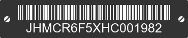 2017 HONDA Accord JHMCR6F5XHC001982 VIN decoded