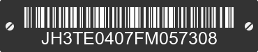 1985 HONDA ATC250 JH3TE0407FM057308 VIN decoded