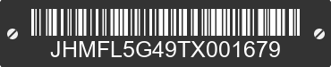 2026 HONDA Civic Type R JHMFL5G49TX001679 VIN decoded