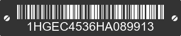 1987 HONDA Civic 1HGEC4536HA089913 VIN decoded