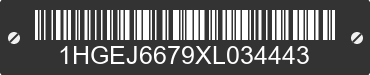 1999 HONDA Civic 1HGEJ6679XL034443 VIN decoded