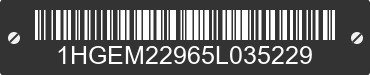 2005 HONDA Civic 1HGEM22965L035229 VIN decoded
