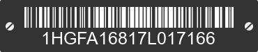 2007 HONDA Civic 1HGFA16817L017166 VIN decoded