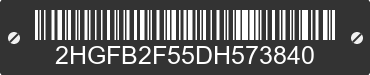 2013 HONDA Civic 2HGFB2F55DH573840 VIN decoded