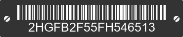 2015 HONDA Civic 2HGFB2F55FH546513 VIN decoded