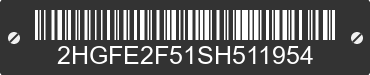 2025 HONDA Civic 2HGFE2F51SH511954 VIN decoded