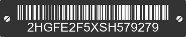 2025 HONDA Civic 2HGFE2F5XSH579279 VIN decoded