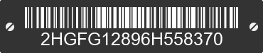 2006 HONDA Civic 2HGFG12896H558370 VIN decoded