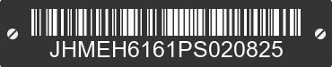 1993 HONDA Civic JHMEH6161PS020825 VIN decoded