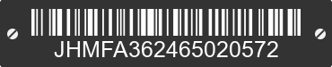 2006 HONDA Civic JHMFA362465020572 VIN decoded