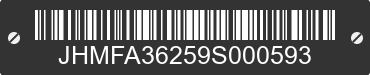 2009 HONDA Civic JHMFA36259S000593 VIN decoded