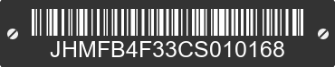 2012 HONDA Civic JHMFB4F33CS010168 VIN decoded
