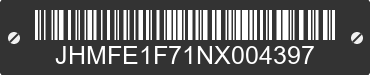 2022 HONDA Civic JHMFE1F71NX004397 VIN decoded
