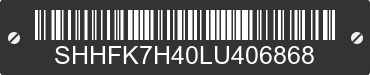 2020 HONDA Civic SHHFK7H40LU406868 VIN decoded