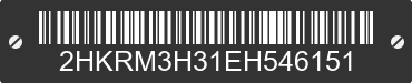 2014 HONDA CR-V 2HKRM3H31EH546151 VIN decoded