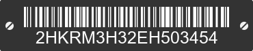 2014 HONDA CR-V 2HKRM3H32EH503454 VIN decoded