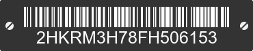 2015 HONDA CR-V 2HKRM3H78FH506153 VIN decoded