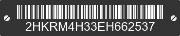 2014 HONDA CR-V 2HKRM4H33EH662537 VIN decoded