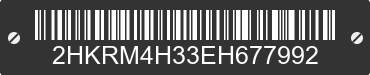 2014 HONDA CR-V 2HKRM4H33EH677992 VIN decoded